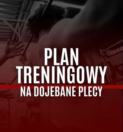 Plan Dojebane Plecy | 4 dni treningowe (z opcją modyfikacji na 3 dni)